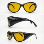 Крупний план окулярів LSG-1A-2 з жовтими лінзами